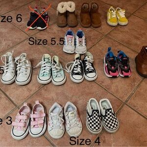 13 pairs of toddler shoes! Sizes 3-6